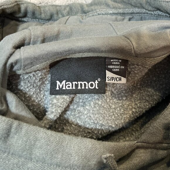 Marmot Grey Hoodie Size Medium - Picture 6 of 7